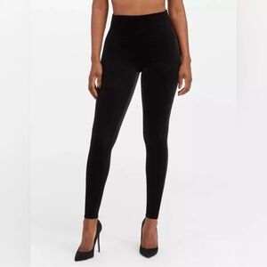 Spanx Black Velvet Leggings